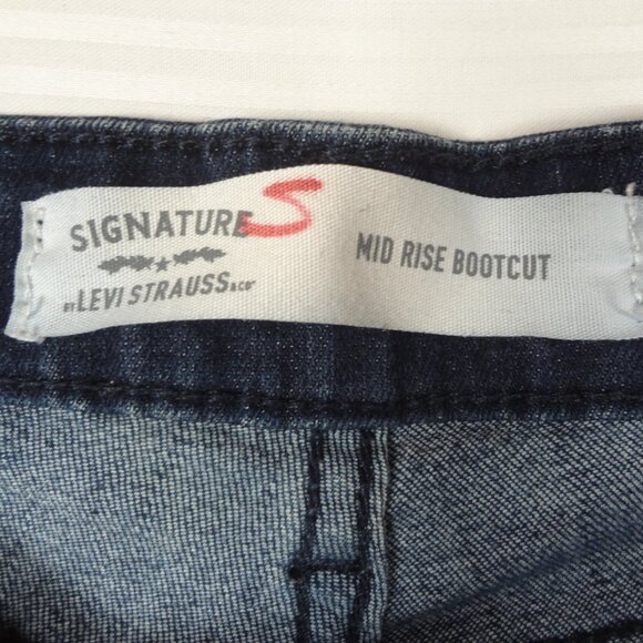 LEVI STRAUSS LEVI'S SIGNATURE SERIES  MID RISE BOOTCUT WOMENS SIZE 6 SKINNY K484 - Picture 5 of 7